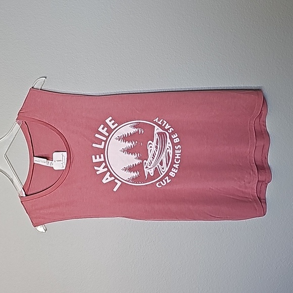 Spunky Pineapple Casual Comfy NWT Lake life tank XL - Picture 1 of 5